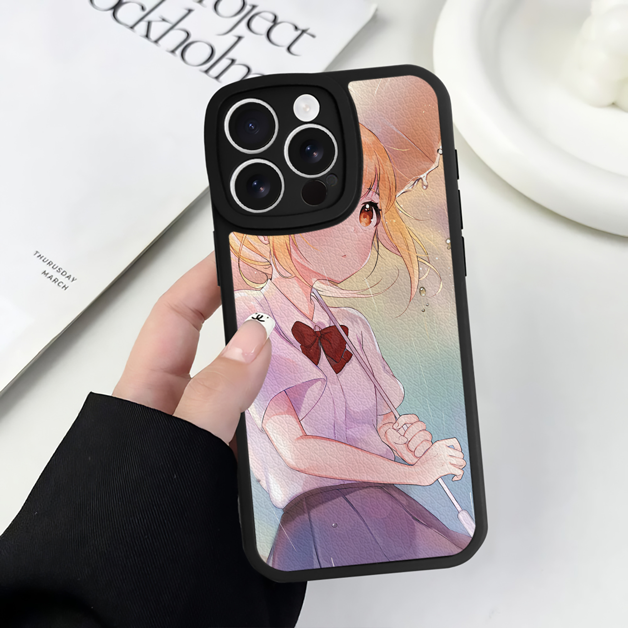 （画像用） ハイキュー!! Haikyu!! 【iPhone 16シリーズ対応】シリコンスマホケース（レザー調） 材質：シリコン